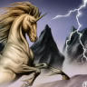 Lightning unicorn avatar