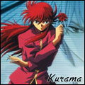 Kurama holding a rose avatar