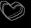 Black and white heart avatar