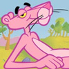 Pink Panther lounging avatar