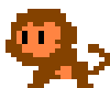 8-bit psychedelic monkey avatar