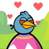Blue bird in love avatar