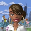 Girl with hoop earrings avatar