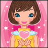girl with pink heart avatar