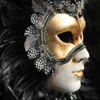 Mask with gold avatar