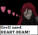 Grell heart beam avatar