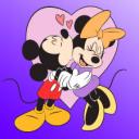 Mickey and Minnie kiss avatar
