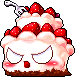 Angry birthday cake avatar