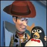 Cowboy with penguin avatar
